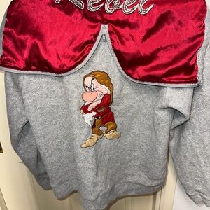 Disney Gray and Red Fleece Jacket